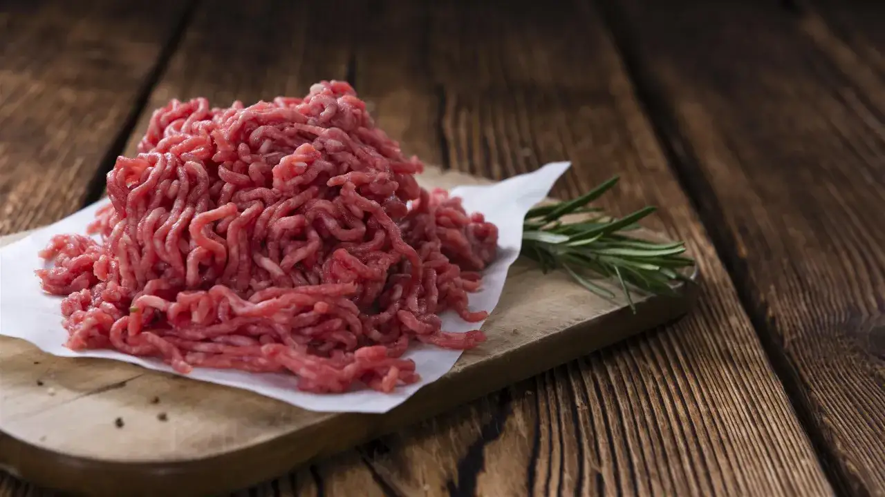 przekrój mięsa mielonego mioglobina